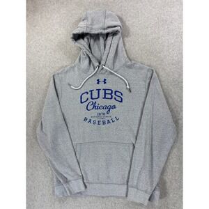 Chicago Cubs Under Armour Stadium Hoodie Sweatshirt (Men's Large) Gray